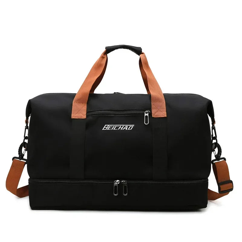 Bolsa de Viagem para Academia de Grande Capacidade
Bolsa de fitness portátil para curtas distâncias. Ideal para transporte, pode ser usada como bolsa de ombro ou crossbody. Perfeito para homens que praticam esportes, é à