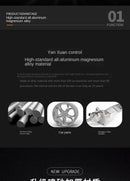 Mala de viagem 100% em liga de alumínio e magnésio, com rodinhas, disponível nos tamanhos de 20, 24 e 29 polegadas. Ideal como bagagem de mão ou para cabine.