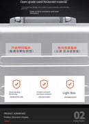 Mala de viagem 100% em liga de alumínio e magnésio, com rodinhas, disponível nos tamanhos de 20, 24 e 29 polegadas. Ideal como bagagem de mão ou para cabine.