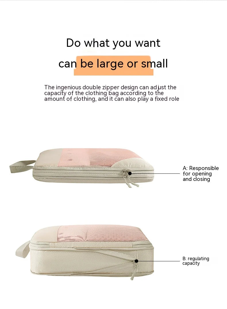 Cubos de Compressão para Malas - Acessórios de Viagem, Organizadores Expansíveis e Leves.