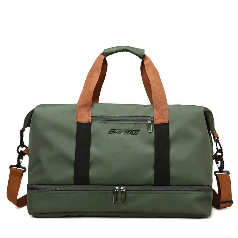 Bolsa de Viagem para Academia de Grande Capacidade
Bolsa de fitness portátil para curtas distâncias. Ideal para transporte, pode ser usada como bolsa de ombro ou crossbody. Perfeito para homens que praticam esportes, é à