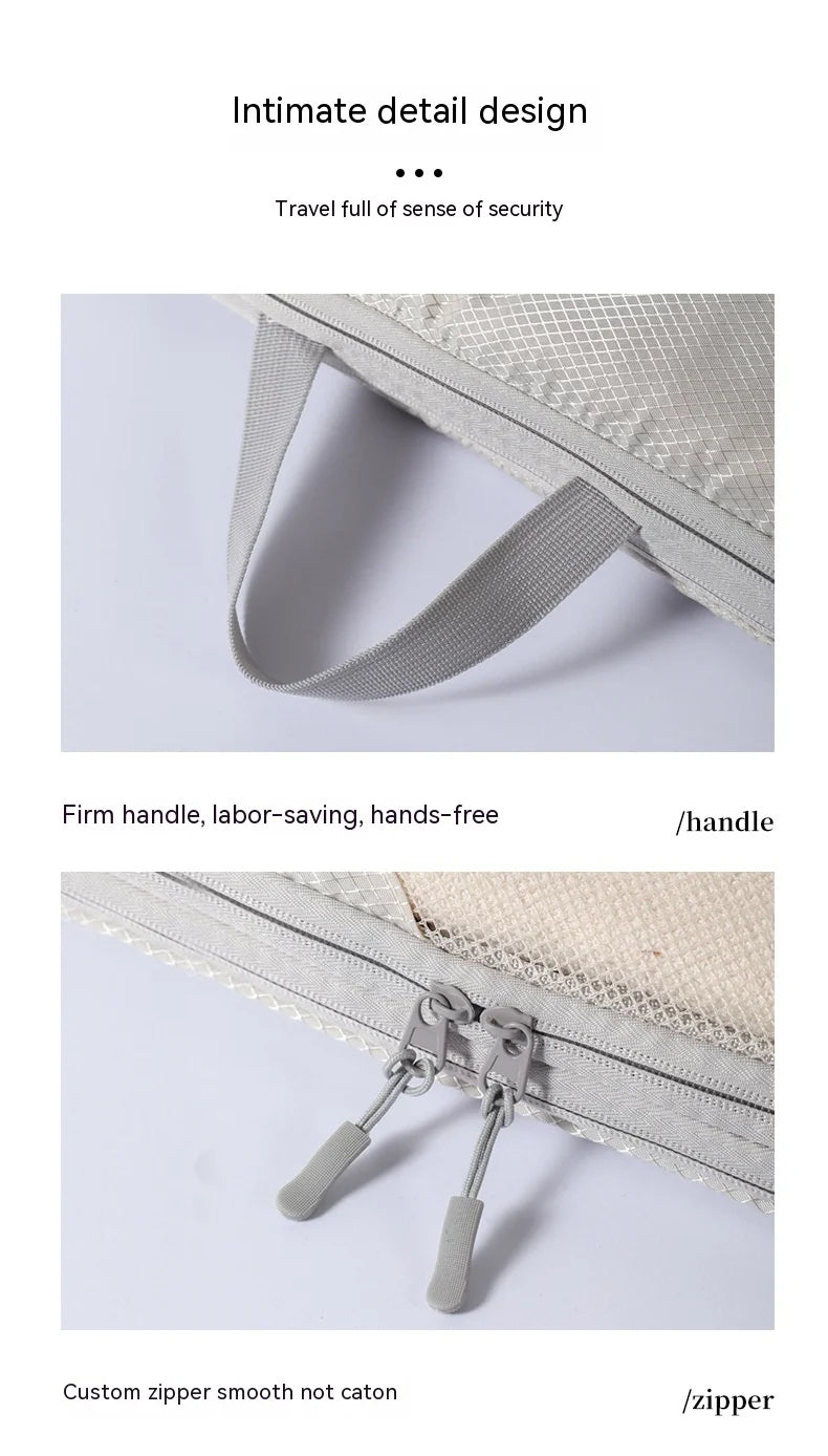 Cubos de Compressão para Malas - Acessórios de Viagem, Organizadores Expansíveis e Leves.