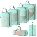 Cubos de Compressão para Malas - Acessórios de Viagem, Organizadores Expansíveis e Leves.