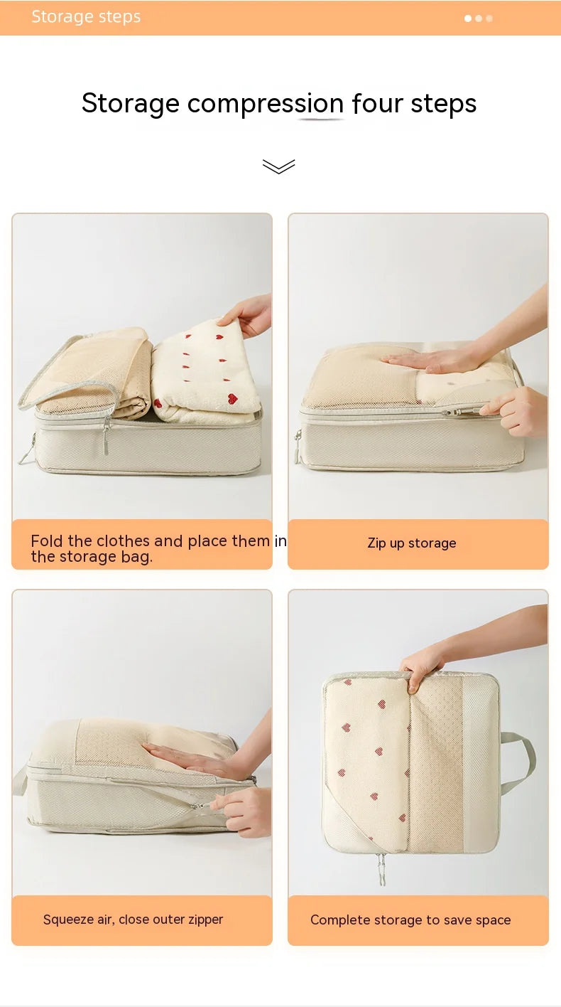 Cubos de Compressão para Malas - Acessórios de Viagem, Organizadores Expansíveis e Leves.