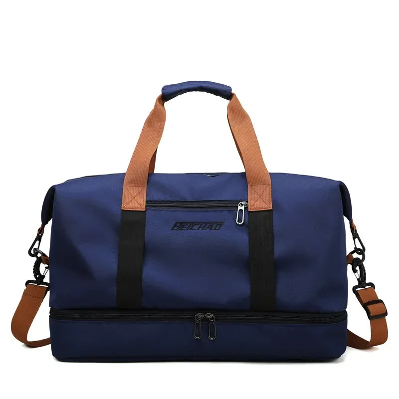 Bolsa de Viagem para Academia de Grande Capacidade
Bolsa de fitness portátil para curtas distâncias. Ideal para transporte, pode ser usada como bolsa de ombro ou crossbody. Perfeito para homens que praticam esportes, é à