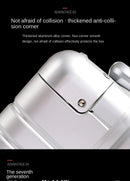 Mala de viagem 100% em liga de alumínio e magnésio, com rodinhas, disponível nos tamanhos de 20, 24 e 29 polegadas. Ideal como bagagem de mão ou para cabine.